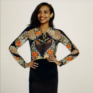 CAbi Amour Sheer Blouse